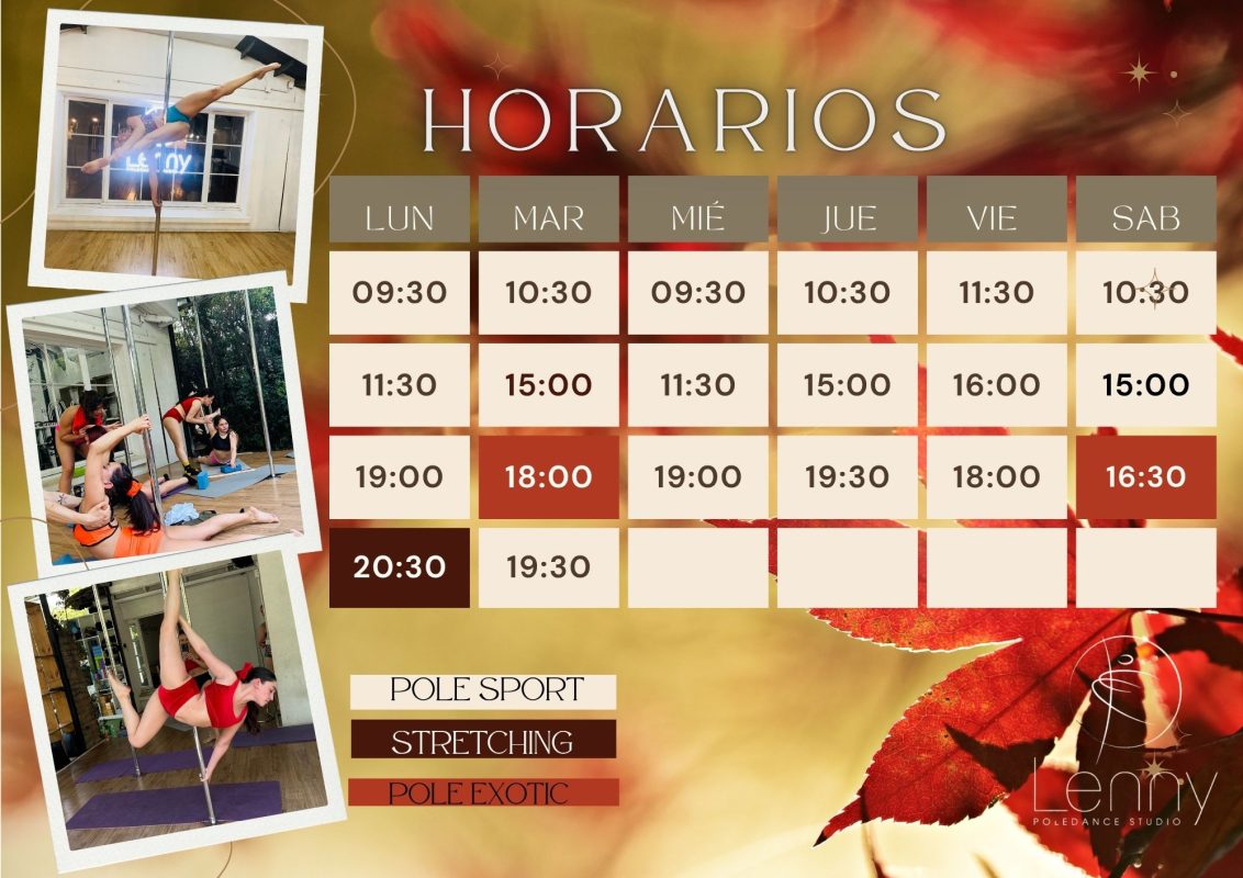 Documento A4 Horario de Yoga Collage Beige